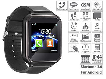 Handy-Smartwatch mit für Android, Bluetooth