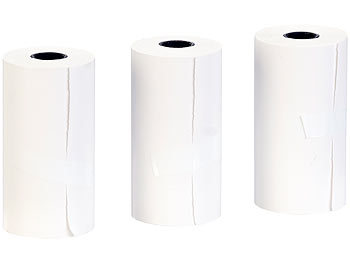 Callstel 6er-Set selbstklebende Etiketten-Rollen, 57 mm Breite, je 4,3 m, weiß