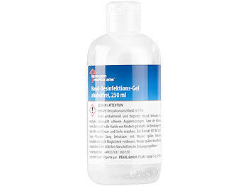Handdesinfektionsgel: newgen medicals Hand-Desinfektions-Gel in Spender-Flasche, alkoholfrei, 250 ml
