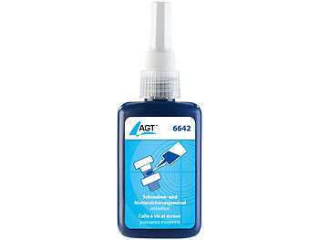 AGT Schrauben- und Muttersicherungsmittel, mittel- und hochfest, 2x 50 ml
