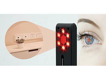 VisorTech Mobiler Spycam-Detektor zum Finden von versteckten Kameras, Akku, IP44