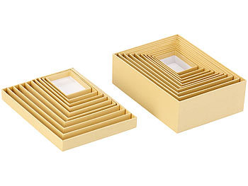 Your Design 10er-Set neutrale Geschenk- und Aufbewahrungs-Boxen, 10 Größen