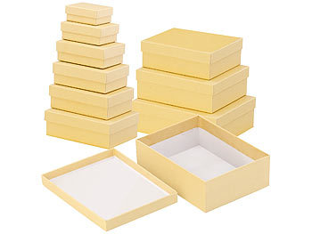 Schachtel: Your Design 10er-Set neutrale Geschenk- und Aufbewahrungs-Boxen, 10 Größen