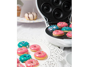 Rosenstein & Söhne Mini-Donut-Maker, antihaftbeschichtet, 1.000 Watt