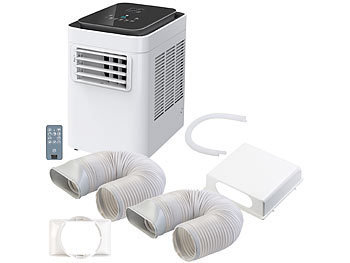 Klimagerät: Sichler In- und Outdoor-Klimaanlage mit Frischluft-Schlauch-Set, 2.600 W