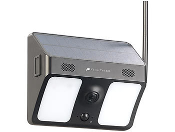 VisorTech Kabellose WLAN-IP-Kamera, Flutlicht, Full HD, Versandrückläufer