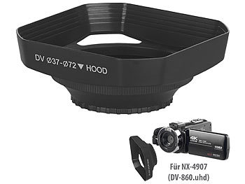 Camcorder HDMI: Somikon Gegenlicht-Blende für 4K-UHD-Camcorder DV-860.uhd