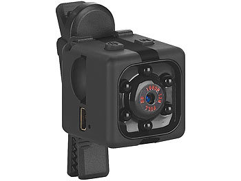 Somikon HD-Micro-Videokamera & Webcam, HD 720p, mit Bewegungserkennung & Akku