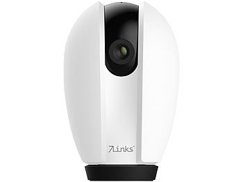 7links Pan-Tilt-IP-Überwachungskamera, Full HD, App, Nachtsicht, Tracking