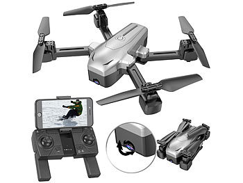 Simulus Faltbarer GPS-Quadrocopter mit 4K-Kamera, WLAN, Versandrückläufer