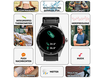 Smartwatch mit Schlafanalyse