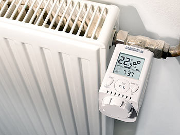 PEARL Programmierbares Heizkörper-Thermostat (Energiesparregler)
