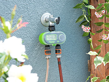 Royal Gardineer Digitaler Bewässerungscomputer mit Regen & Boden-Feuchtigkeitsmesser