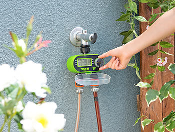 Royal Gardineer Digitaler Bewässerungscomputer mit Regen & Boden-Feuchtigkeitsmesser