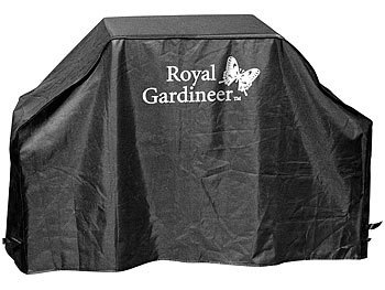 Abdeckplane Grill: Royal Gardineer Profi-Grillabdeckung L (173 x 77 x 53 cm)