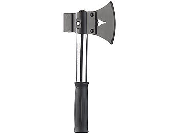 Semptec 6in1-Multi-Werkzeug-Spaten für Outdoor mit Messer, Säge, Beil & Co.