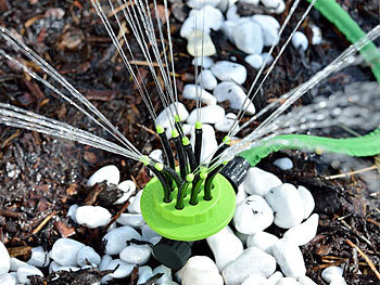 Royal Gardineer 2er-Set flexible Gartensprinkler mit 12 biegsamen Düsen