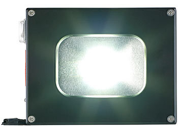 KryoLights Alu-LED-Fluter und 4.000-mAh-Powerbank, 10-Watt-COB-LED, 370 lm, IP44