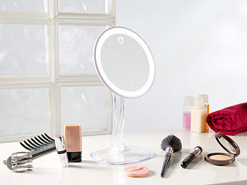 Kosmetikspiegel mit LED-Beleuchtungen und Akkus