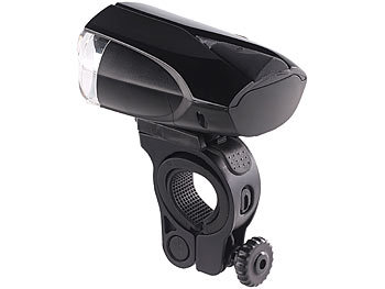KryoLights LED-Fahrradlampe FL-110 & Rücklicht mit Batteriebetrieb, StVZO-zugel.
