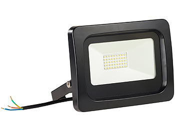 Luminea Wetterfester LED-Fluter, 30 W, 2.400 lm, IP65, 6.500 K, tageslichtweiß