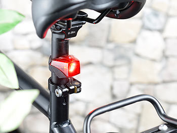 KryoLights LED-Fahrradlampe FL-211 & Rücklicht mit Akku, StVZO-zugelassen