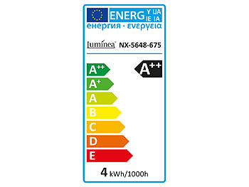 Luminea LED-Filament-Kerze, B35, E14, 470 lm, 4 W, 360°, 6.500 K, 10er-Set