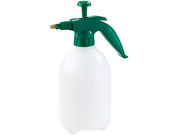 Bügel Sprühkopf-Flasche zum einfachen Bügeln Schaumsprüher Sprühen Sprühdüse: PEARL Universal-Pump-Druck-Sprüher mit Messingdüse, Sicherheitsventil, 2 l