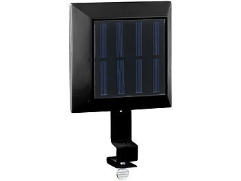 Lunartec 2er-Set Solar-LED-Dachrinnenleuchten, 20 lm, Licht-Sensor, schwarz