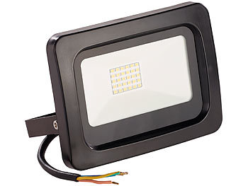 Luminea Mini-LED-Fluter, 20 W, 1.600 lm, IP65, 6.500 K, tageslichtweiß