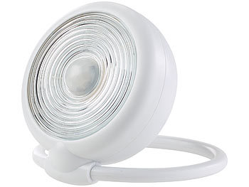 Lunartec LED-Wand-/Stand-/Hand-Leuchte, Bewegungserkennung, 0,36 Watt, 40 Lumen