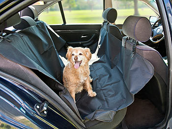 Sweetypet Auto-Schondecke für Hunde, für Rückbank & Kofferraum, 145 x 145 cm