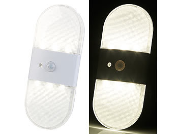LED Lampen mit Bewegungsmelder und Batterie innen