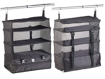 Xcase XXL-Koffer-Organizer, Packwürfel zum Aufhängen, 45 x 64 x 30 cm