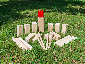 Playtastic Wikinger-Spiel aus Holz, ideal für Wiese, Strand & Co.