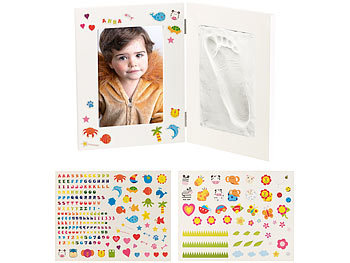 Bilderrahmen Foto: Your Design 2-teiliger Rahmen für Babyfoto und Gipsabdruck, 36,5 x 23,5 cm
