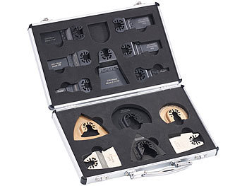 Multitool Sägeblatt: AGT Professional Werkzeug-Zubehör-Koffer für Multitools, Schnellspann-Aufnahme