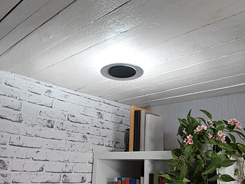 Luminea Verstellbare LED-Wand- und Deckenleuchte, 600 Lumen, 10 Watt, IP65