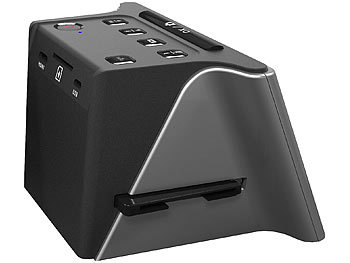 Somikon Stand-Alone-Dia- & Negativscanner, 5"/12,5 cm IPS-Display, 22 MP, HDMI