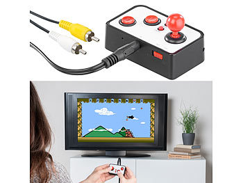 Spielekonsole: MGT Retro-Videospiel-Controller mit 200 8-Bit-Games und TV-Anschluss