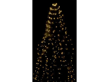 Weihnachtsbaum Überwurf Lichterkette
