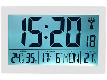 Alarm Funkuhrwerk Time Arbeitszimmer Küche Hygro Funktechnik Praxis Büro