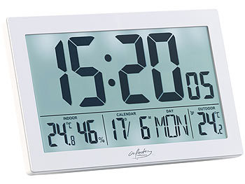 Weckalarm Aussensensor Wetter Außentemperatur Kalender Digitaler Snooze