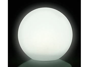 Lunartec Solar-LED-Leuchtkugel mit Fernbedienung, RGBW, 60 Lumen, IP67, Ø 30 cm