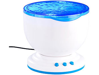 Wellenprojektor: Lunartec Wasserprojektor mit eingebautem Lautsprecher