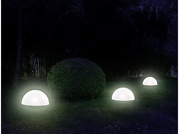 Durchmesser Erdspieße Design Gartendekoration Außenlampen Akkus Hängekugeln Leuchtsteine