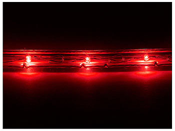 Lunartec LED-Lichtschlauch für innen  10 Meter, rot