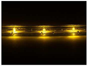 Lunartec LED-Lichtschlauch für innen  10 Meter, gelb