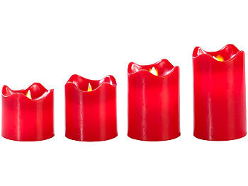 Flammenlose Kerzen mit beweglicher Flamme