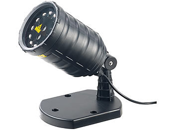 Lunartec Laser-Projektor mit 12 LEDs, Versandrückläufer